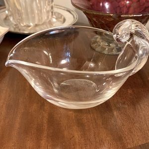 A signed Steuben Glass bowl.